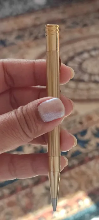 Matita porta mine placcata oro