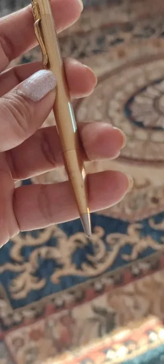 Matita porta mine placcata oro