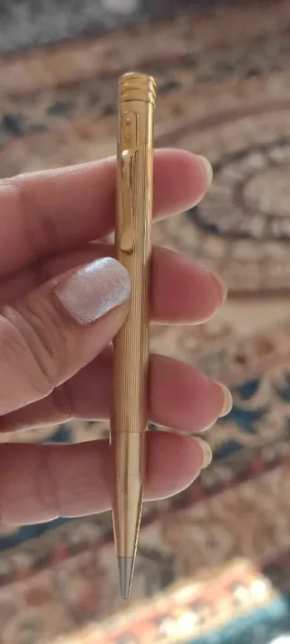 Matita porta mine placcata oro