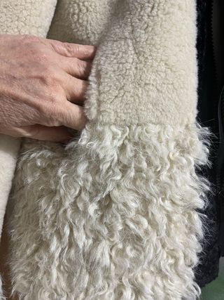 Chaqueta Zara Patchwork efecto pelo