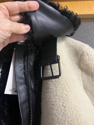 Chaqueta Zara Patchwork efecto pelo