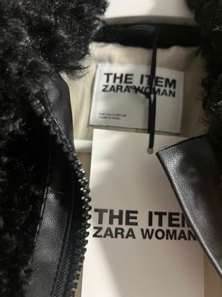 Chaqueta Zara Patchwork efecto pelo