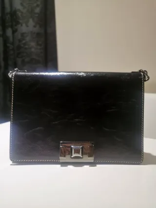 Bolso Hombro Furla Negro Piel