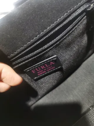 Bolso Hombro Furla Negro Piel