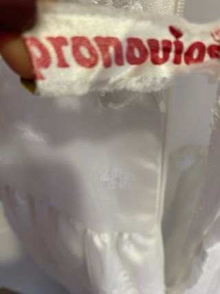 Vestido de comunión niña encaje blanco