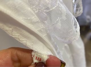 Vestido de comunión niña encaje blanco