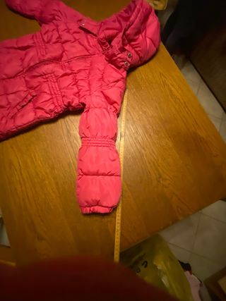 Parka bambina rosa imbottita