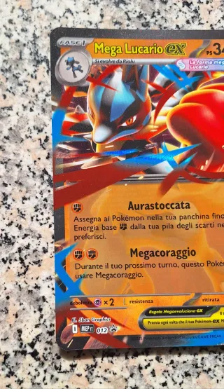 Carta Pokémon Mega Lucario EX Gigante