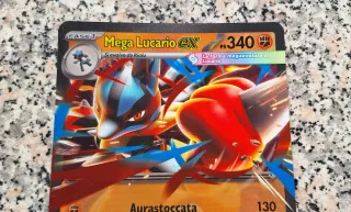 Carta Pokémon Mega Lucario EX Gigante