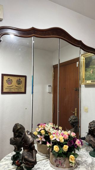 Mueble recibidor con espejo