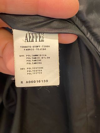 Moschino Gabardina Acolchada Negra