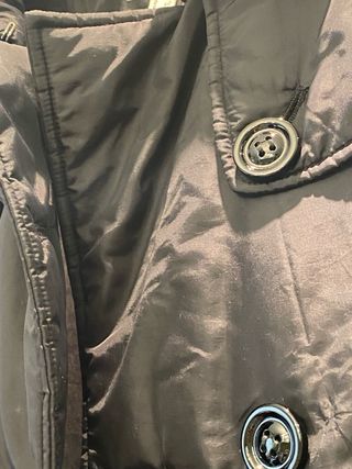 Moschino Gabardina Acolchada Negra