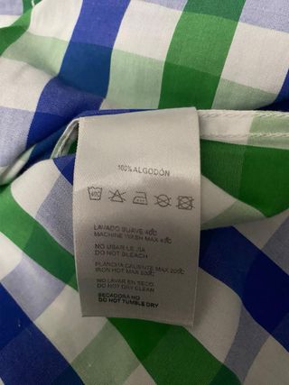 Camisa Spagnolo cuadros juvenil