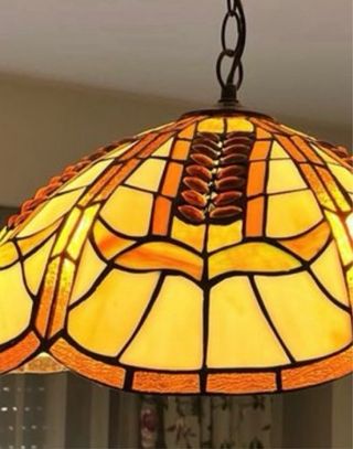 Lampada da Soffitto a Sospensione Stile Tiffany