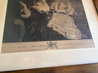 Stampa antica Duchessa di Devonshire