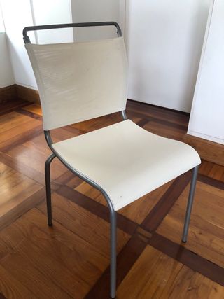 6 Sillas de Cocina blancas