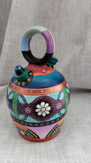 Botijo Artesanal Pintado a Mano