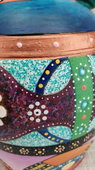 Botijo Artesanal Pintado a Mano