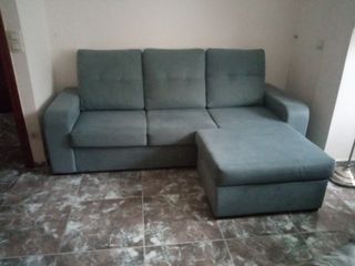 Sofá chaiselongue gris