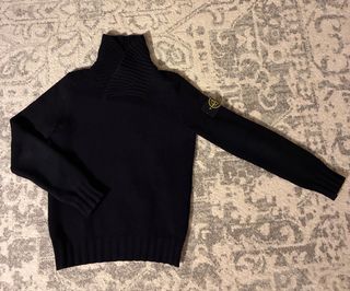 Maglione Stone Island in lana nero