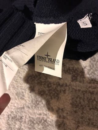 Maglione Stone Island in lana nero