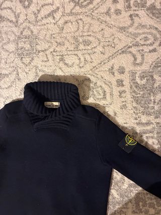 Maglione Stone Island in lana nero