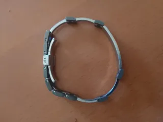 Braccialetto Uomo Argento e Grigio