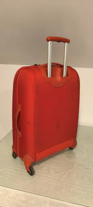 Maleta Samsonite Grande Roja Semirrígida Poco Uso