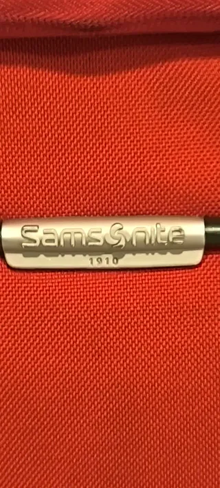 Maleta Samsonite Grande Roja Semirrígida Poco Uso