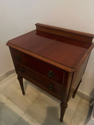 Mesita de noche vintage de madera 2ud