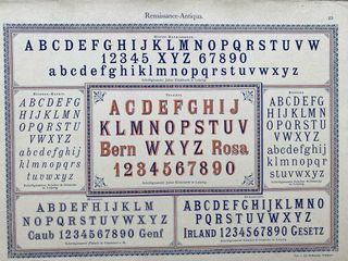 Lote Láminas Tipográficas Antiguas S.XIX