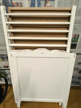 Cuna blanca con colchón