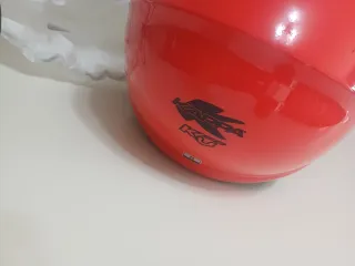 Casco scooter rosso