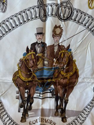 Foulard Hermès Vintage “Equipages”