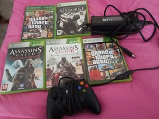 Xbox 360 con 9 giochi e controller