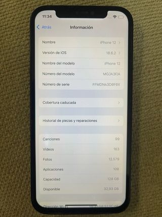 iPhone 12 128GB Negro