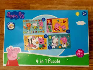 Lote 4 puzzles Peppa Pig 12-24 piezas