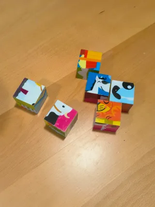 Lote 3: Bloques Goki +Puzzle cubos + encajable