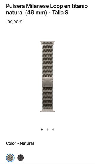 Pulsera Apple Watch Titanium Milanese Loop