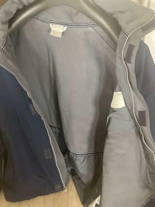 Abrigo Nike azul y blanco Plumas Forro polar