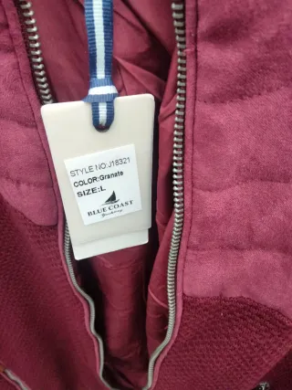 Cazadora granate Blue Coast entretiempo Talla L