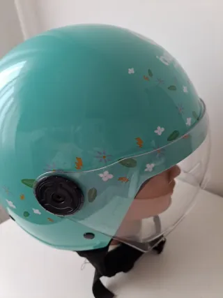 Casco inquieto Scooter Azul Claro