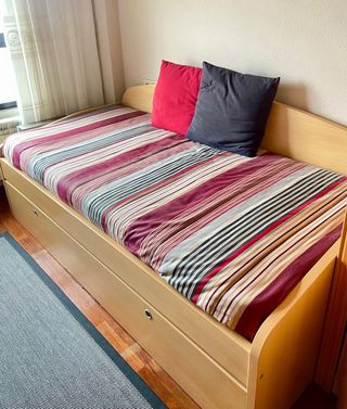 Cama nido 1.90x90 con colchón y edredón