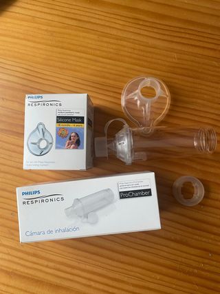 Mascarilla y Cámara Inhalación Philips Respironics