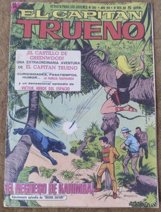 6 TEBEOS DE CAPITAN TRUENO EXTRA.
