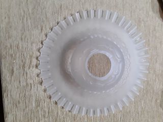 Pareja tulipas vintage cristal opal