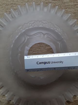 Pareja tulipas vintage cristal opal