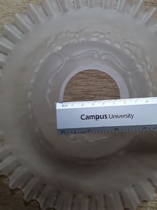 Pareja tulipas vintage cristal opal