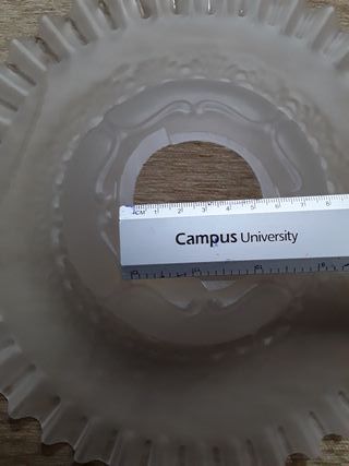 Pareja tulipas vintage cristal opal