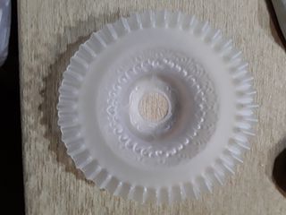 Pareja tulipas vintage cristal opal